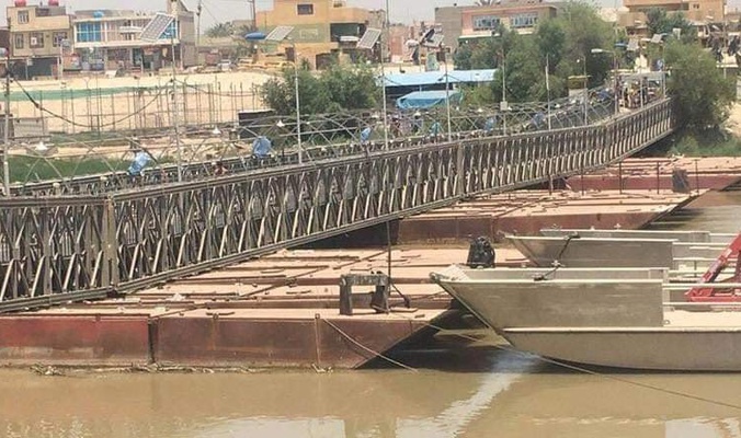 عمليات بغداد تعلن غلق جسر الكريعات بشكل كامل امام الزائرين بسبب ارتفاع منسوب المياه