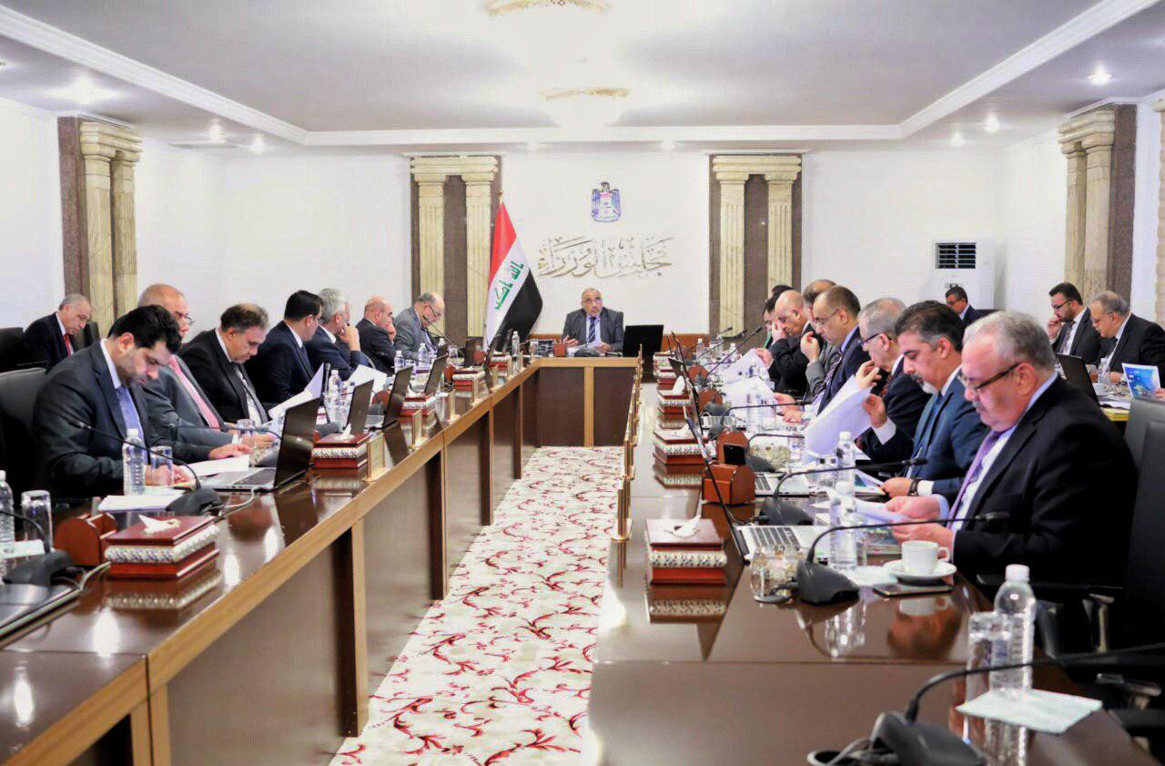 مجلس الوزراء يعقد جلسته الاعتيادية برئاسة عبد المهدي