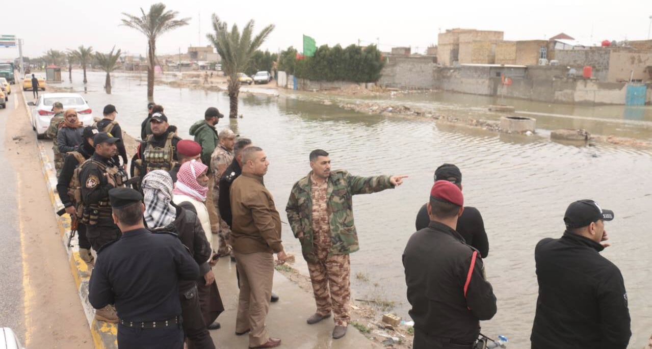 الحشد الشعبي : انقذنا 100 مدينة وقرية من خطر الفيضانات والسيول