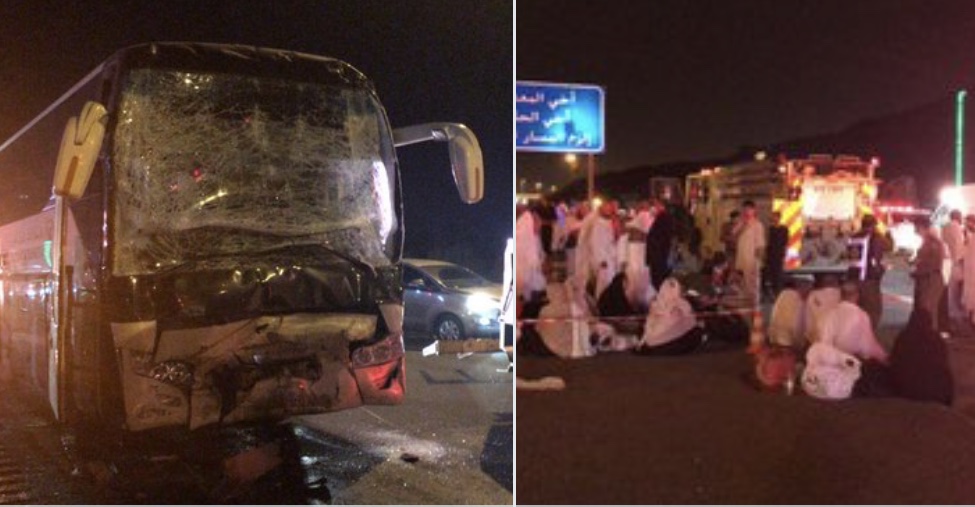 السعودية.. إصابة 26 معتمرا بحادث تصادم