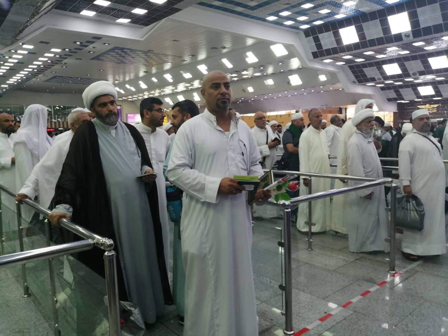 مطار النجف يستقبل اول قافلة للحجاج العراقيين من الديار المقدسة