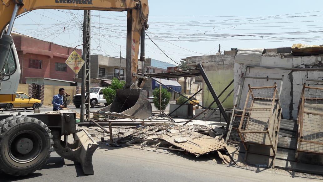 امانة بغداد تزيل التجاوزات وتصادر الاغنام جنوبي العاصمة