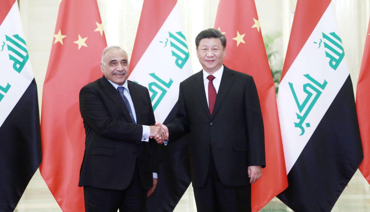 عبد المهدي يلتقي الرئيس الصيني