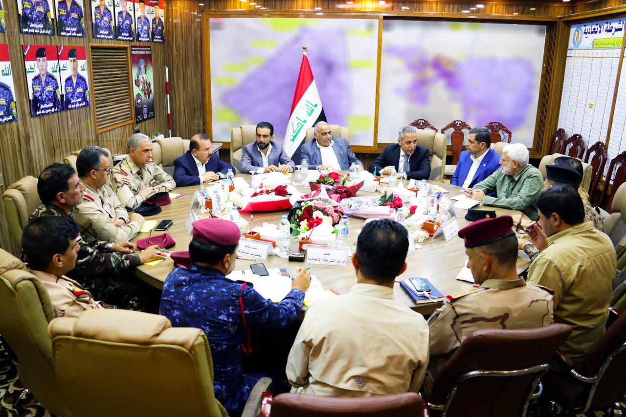 عبد المهدي يعقد اجتماعا بحضور رئيسي مجلس القضاء الأعلى ومجلس النواب والقادة الأمنيين