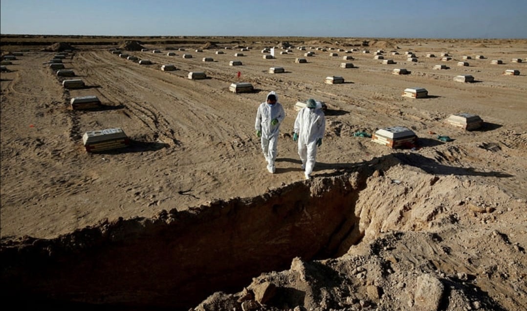 بالصور : مقبرة وادي السلام الجديدة لضحايا فيروس كورونا