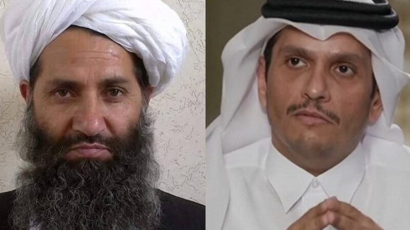 لقاء يجمع مسؤول قطري بزعيم طالبان في قندهار