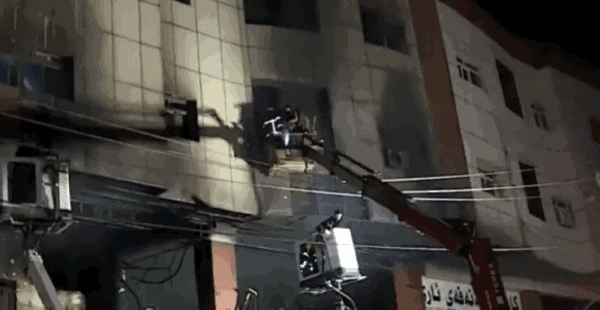 مقتل 14 شخصاً جراء حريق في اربيل