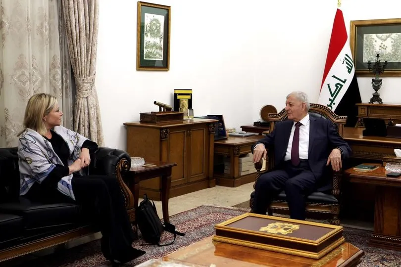 رئيس الجمهورية لبلاسخارت: العراق حريص على التعاون مع المجتمع الدولي