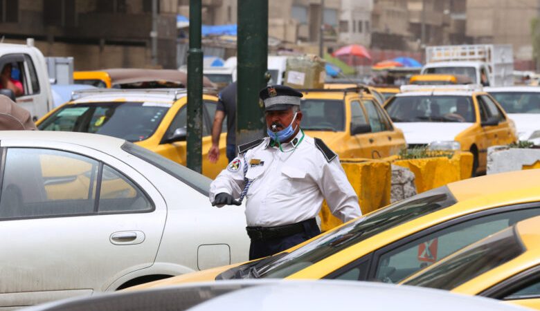 المخالفات والحوادث المرورية في العراق تنخفض بنسبة 40%