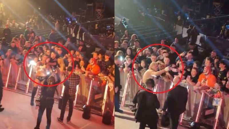 “لعبت بالنار بلمسهما”.. فتاة تفاجئ مصارعين بتصرف غريب 