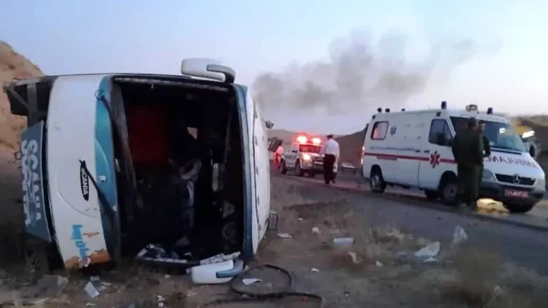 إيران: انقلاب حافلة في كرمان يودي بحياة 7 أشخاص وإصابة 30 آخرين