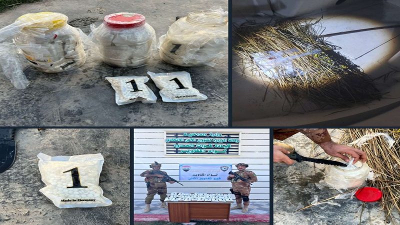 إحباط محاولة تهريب 30 ألف حبة مخدرة عبر نهر الفرات إلى العراق