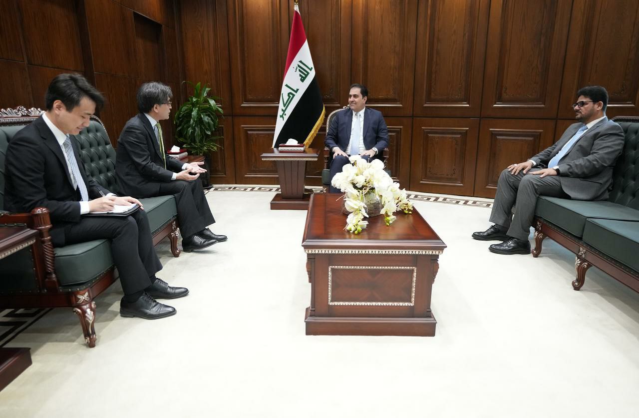 المندلاوي يبحث مع السفير الياباني تعزيز التعاون بين العراق واليابان