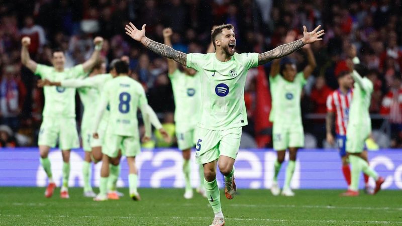 برشلونة يتأهل لنهائي كأس ملك إسبانيا بعد فوزه على أتلتيكو مدريد