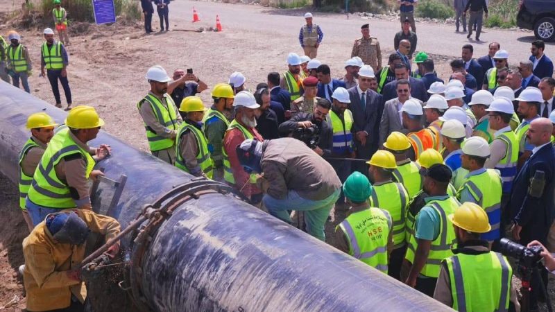 العراق ينجز مشروع أنبوب غاز المحمودية – بسماية لدعم الكهرباء