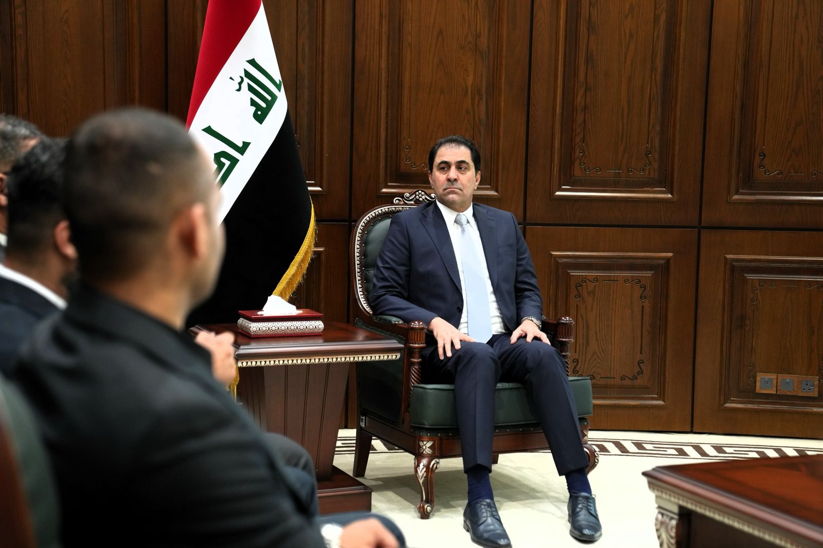 المندلاوي يستقبل ممثلين عن اتحاد نقابات العمال ويشيد بدورهم في البناء والإعمار