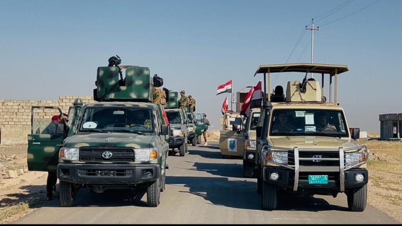 انطلاق عملية أمنية واسعة للحشد والجيش في ناحية القراج ضمن نينوى