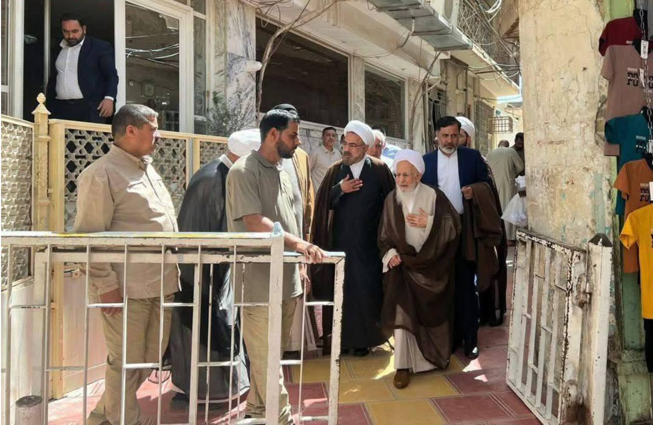 مرجع إيراني يلتقي بالمرجع السيد السيستاني في النجف