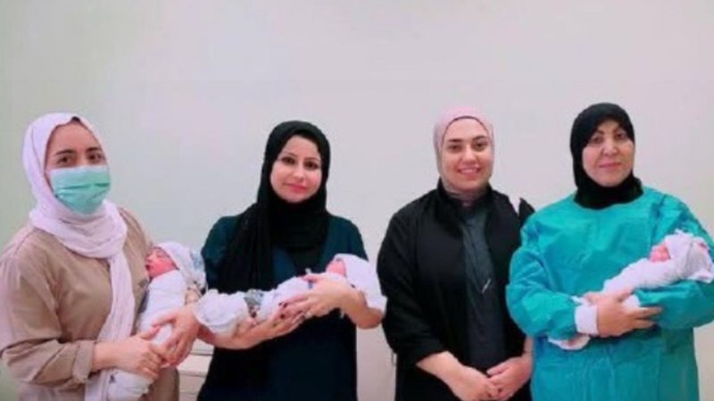 ولادة توأم ثلاثي لأم بعد 9 سنوات من العقم في ميسان