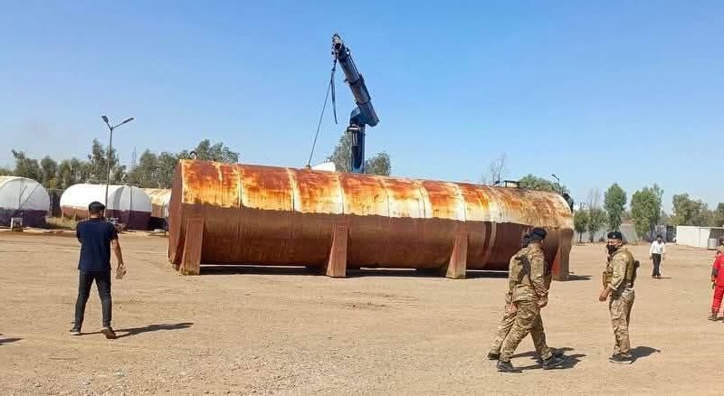 مصرع عامل واثنين من رجال الدفاع المدني إثر سقوطهم داخل خزان نفط في أربيل