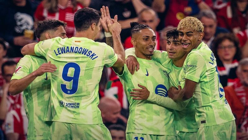 برشلونة ينهي الموسم بفوز كبير ويتوج بطلاً لليجا 2024–2025