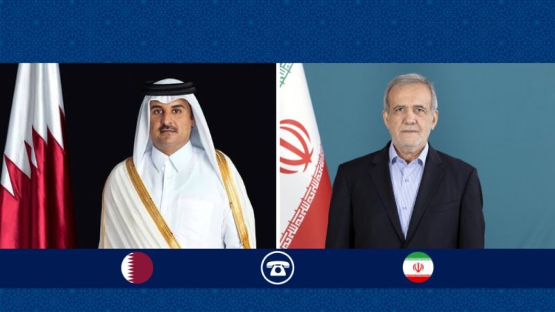 بزشكيان لأمير قطر: لم نكن نقصدكم بالصواريخ ولا نقبل مفاوضات تحت النار