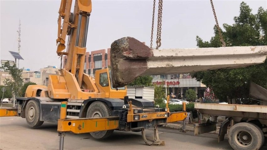 حملة لفتح الطرق ورفع الكتل الكونكريتية في بغداد