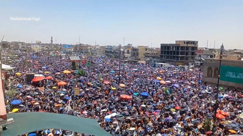 انطلاق التظاهرات في بغداد والمحافظات التي دعا إليها السيد مقتدى الصدر