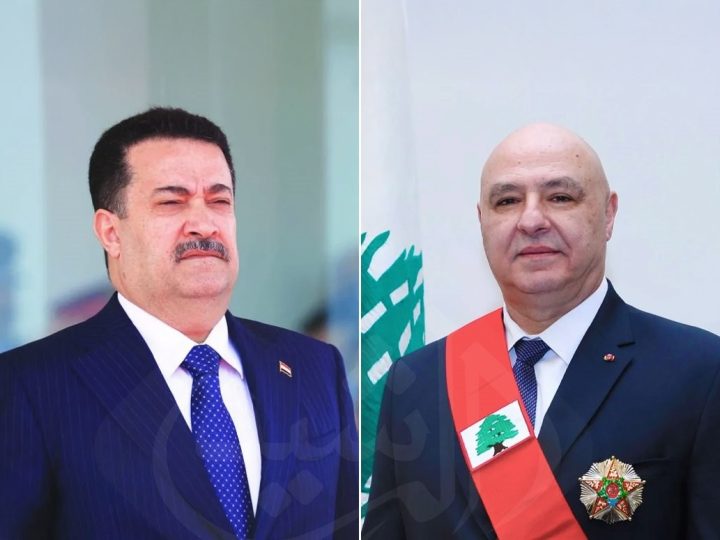 السوداني يستقبل الرئيس اللبناني جوزيف عون في بغداد