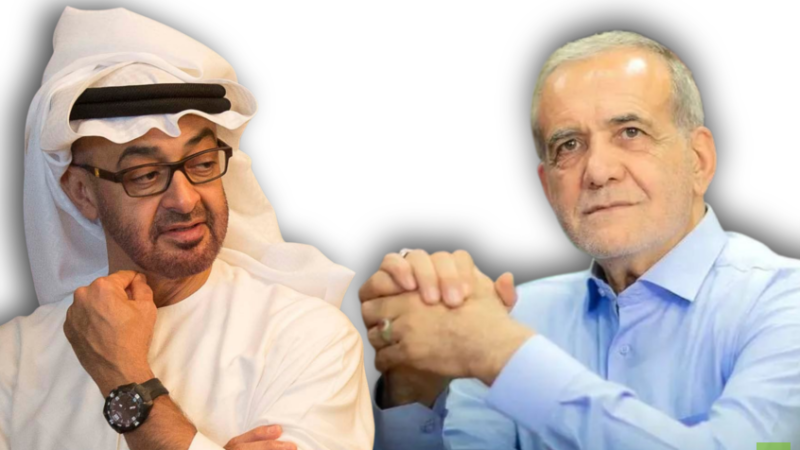 الرئيس الايراني لأبن زايد: إذا استمرت جرائم إسرائيل لن تشهد المنطقة سلاما