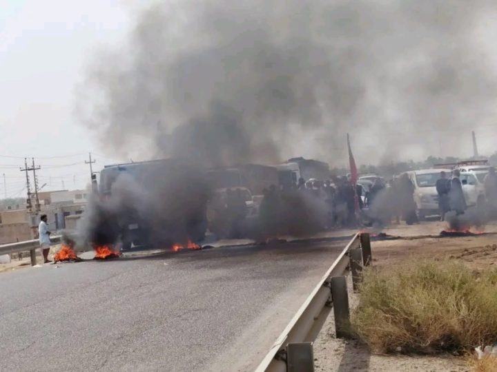 احتجاجات في ميسان نتيجة شحة المياه