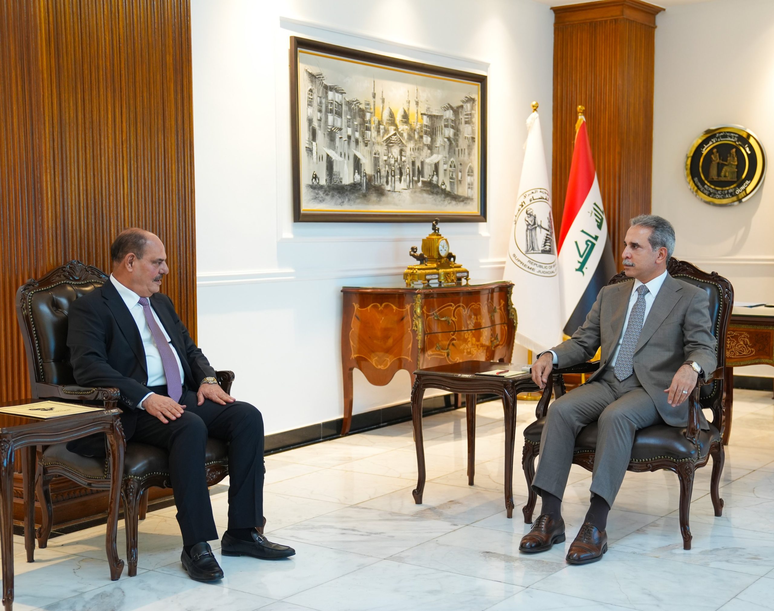 زيدان واللامي يبحثان الاجراءات القانونية التي تكفل حرية الاعلام والتعبير