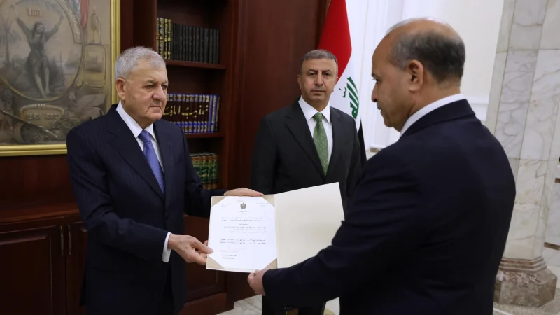 رئيس المحكمة الاتحادية يؤدي اليمين الدستورية أمام رئيس الجمهورية