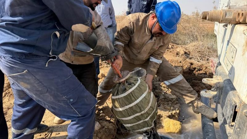 الموارد المائية تنجز حفر 31 بئراً وتأهيل 41 اخرى في النجف الأشرف