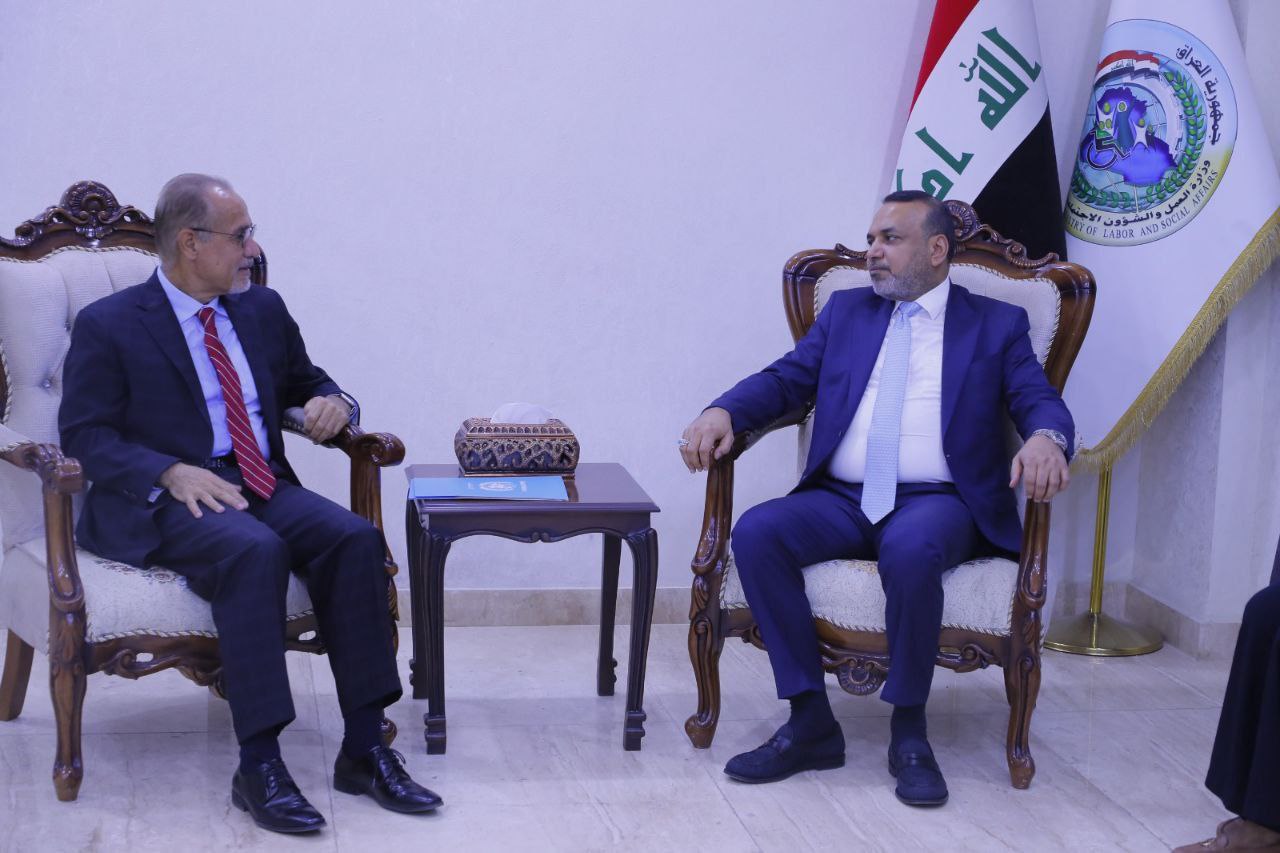 وزير العمل يبحث مع وفد أممي التعاون في مجالات الحماية الاجتماعية وملف النازحين