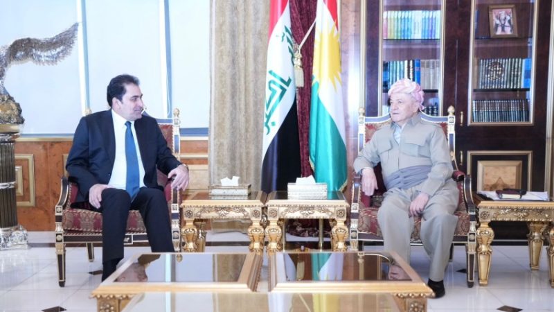المندلاوي وبارزاني يؤكدان على أهمية ترسيخ الشراكة الوطنية لمواجهة التحديات