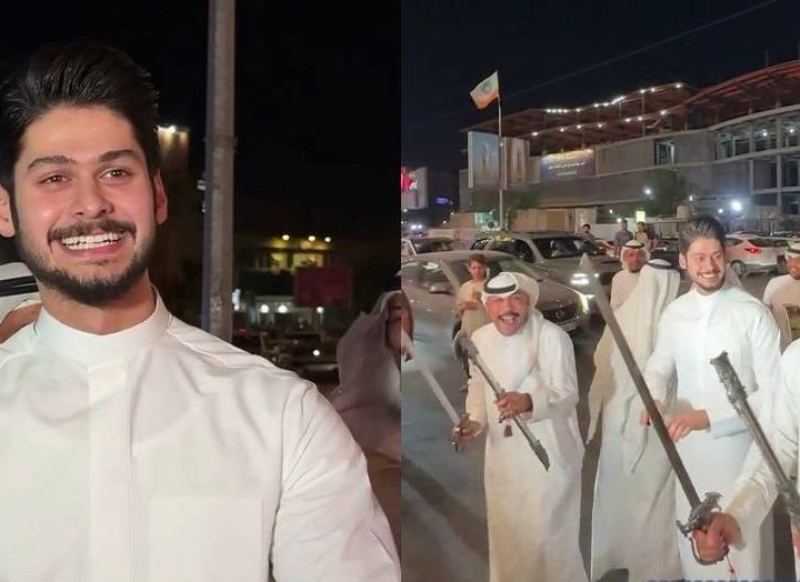استقدام “البلوكر يوسف مازن” لقطعه الشارع احتفالاً بحمل زوجته