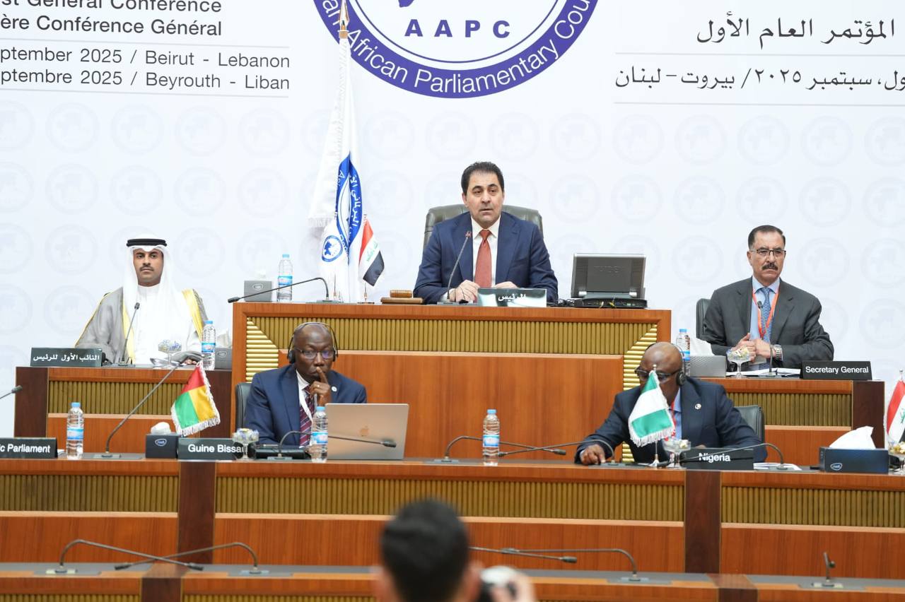 المندلاوي يناقش مع رؤساء واعضاء الوفود البرلمانية فكرة تأسيس المجلس البرلماني الاسيوي الافريقي