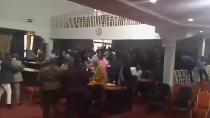 شجار عنيف بين نواب البرلمان في الكونغو الديمقراطية .. فيديو