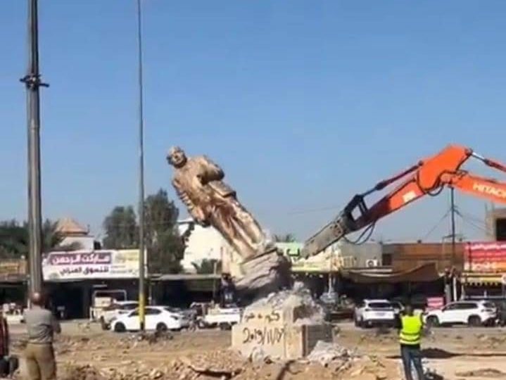 وزارة الثقافة تستنكر هدم تمثال العلّامة مصطفى جواد وتعدّه اعتداءً على الذاكرة الوطني