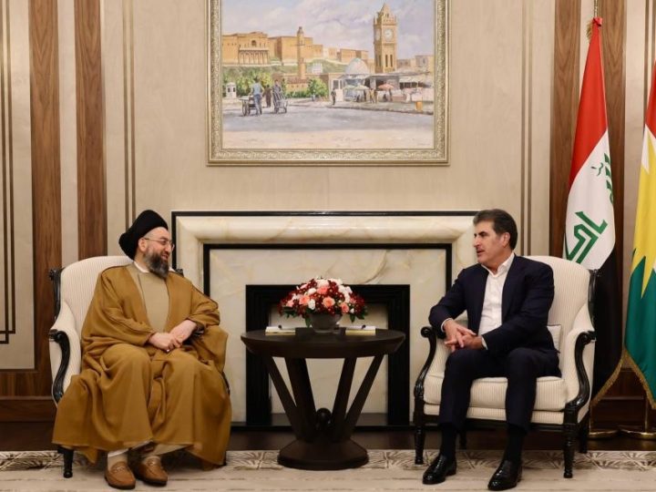 السيد الحكيم يلتقي نيجيرفان بارزاني ويثمن الاتفاق النفطي الأخير