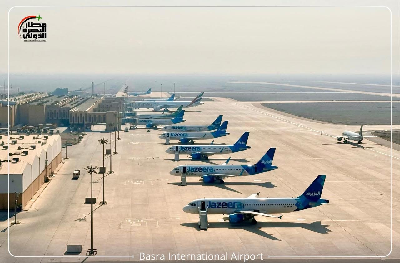 9 طائرات كويتية تهبط اضطرارياً في مطار البصرة