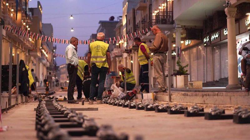 أمانة بغداد تعلن موعد افتتاح مشروع قطار ” الترام ”  في شارع الرشيد