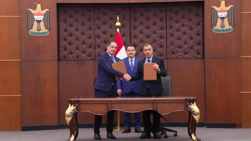 السوداني يوقع إحالة مشروع تطوير مطار بغداد الدولي إلى ائتلاف CAAP بقيادة كوربوراسيون أمريكا للمطارات