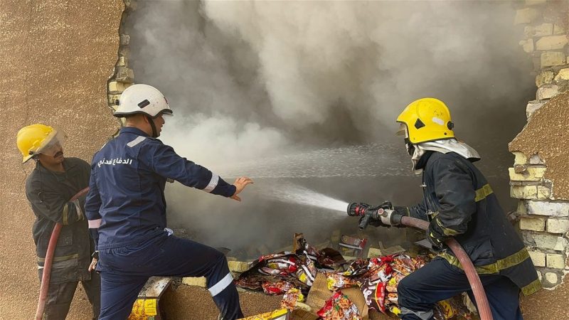 حريق يندلع بالقرب من مخازن مفوضية الانتخابات في النجف