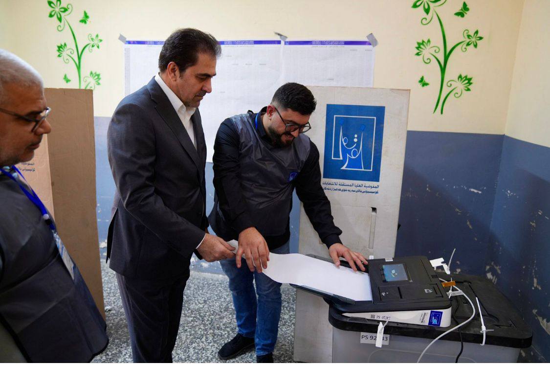 المندلاوي بعد الإدلاء بصوته: المشاركة الواسعة تصنع التغيير وتحمي مستقبل العراق