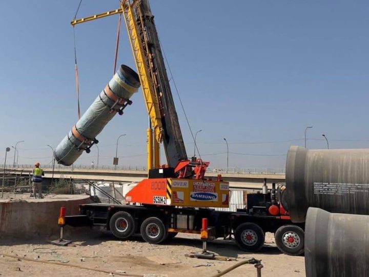 الإعمار: إنجاز 79% من المرحلة الأولى لمشروع ماء البصرة الكبير