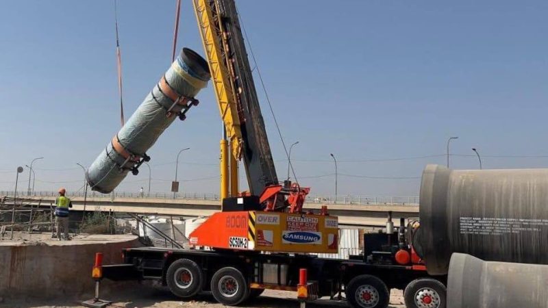 الإعمار: إنجاز 79% من المرحلة الأولى لمشروع ماء البصرة الكبير