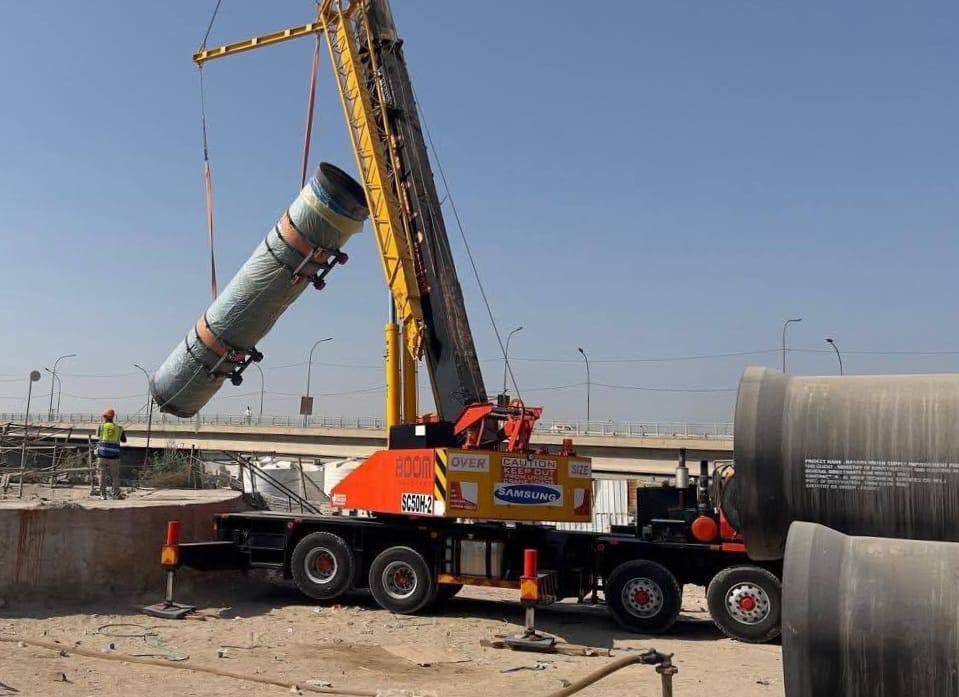 الإعمار: إنجاز 79% من المرحلة الأولى لمشروع ماء البصرة الكبير