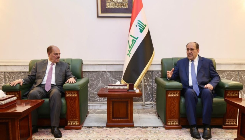 المالكي لنقيب الصحفيين : ندعم جهودكم بتبني خطاب اعلامي يسهم ببناء الدولة